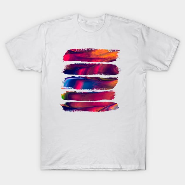 Paintbrush strokes T-Shirt by designed_by_vertex